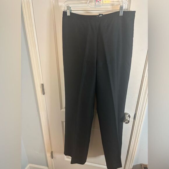 Ann Taylor vintage silk black Dress Pants trousers size 10 EUC - Picture 1 of 3